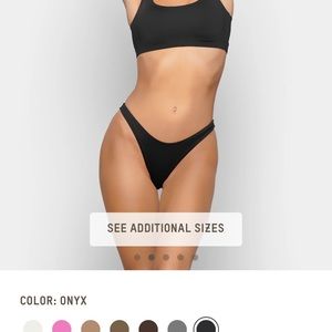 BNWT SKIMS SWIM DIPPED MID WAIST BOTTOMS